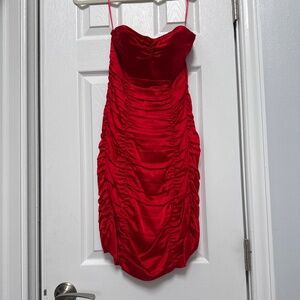 Red cocktail dress from Express